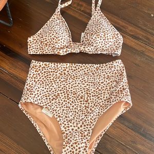 NWT J. Crew Factory Leopard Bikini